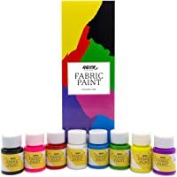 Pintura para Tela y Ropa Permanente con Gran Capacidad de Cobertura Nazca – Set 8 Colores x 30ml – Pack de Pintura…
